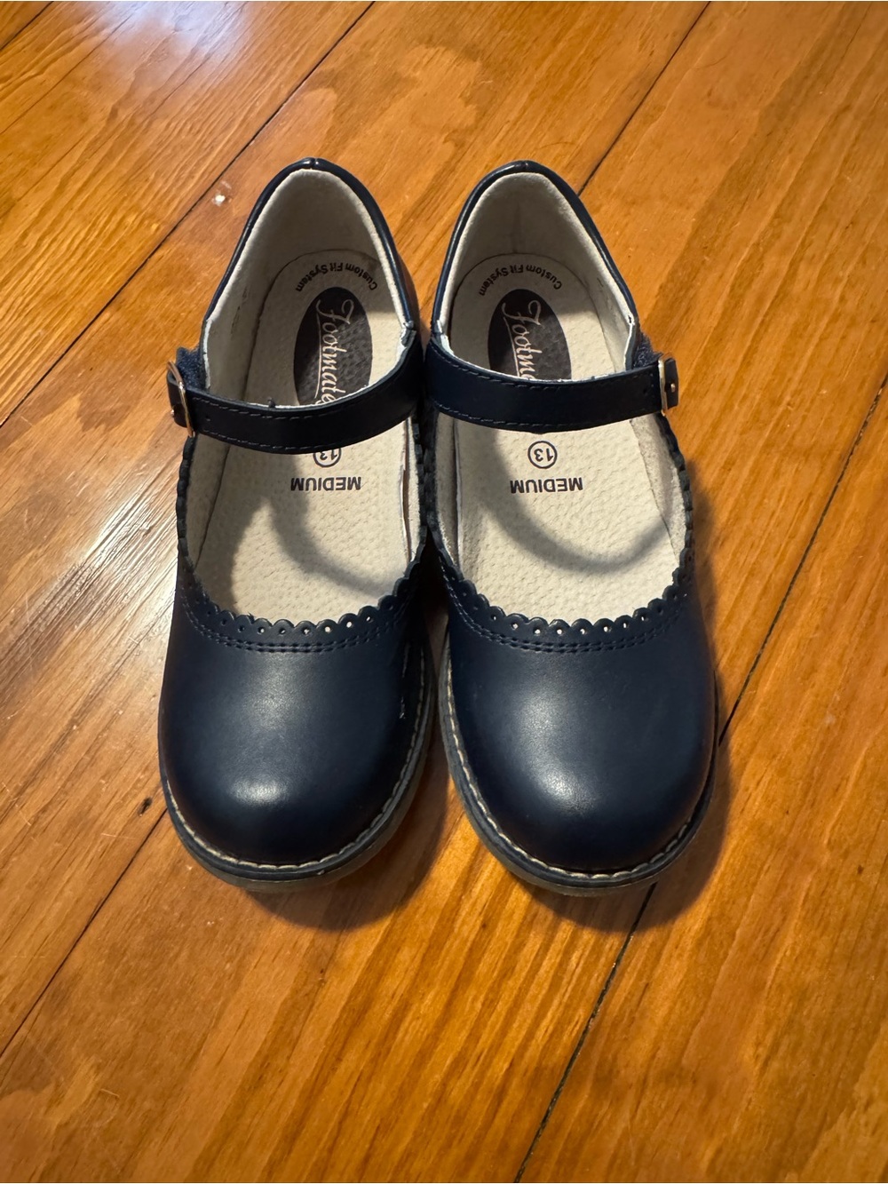 FootMates Navy Blue Mary Jane Girls Dress Shoes